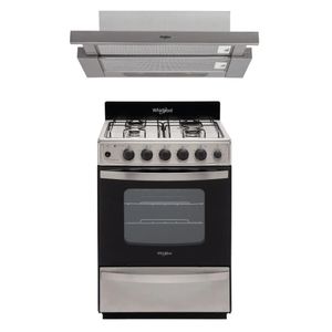 Combo Whirlpool Cocina Multigas y Campana Telescopica