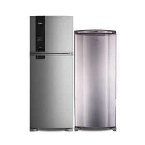 Heladera Whirlpool Inverter 461 Lts y Freezer Vertical 231 Lts