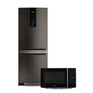 Microondas Whirlpool con grill y convección 25 Lts y Heladera Inverter 449 Lts
