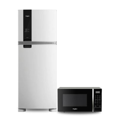 Combo Whirlpool Heladera No Frost Xpert Inverter 461 Lts y Microondas con grill 30 Lts