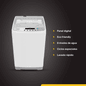 Lavarropas Whirlpool 6,5kg Carga Superior con Eco Friendly Blanco